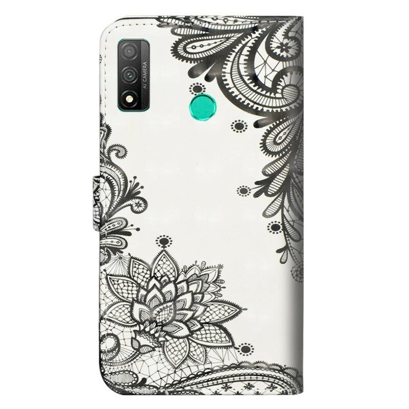 Custodia in pelle Huawei P Smart 2020 Pizzo Elegante