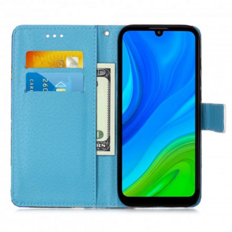 Folio Cover Huawei P Smart 2020 Cinturino A Farfalla Della Torre Eiffel