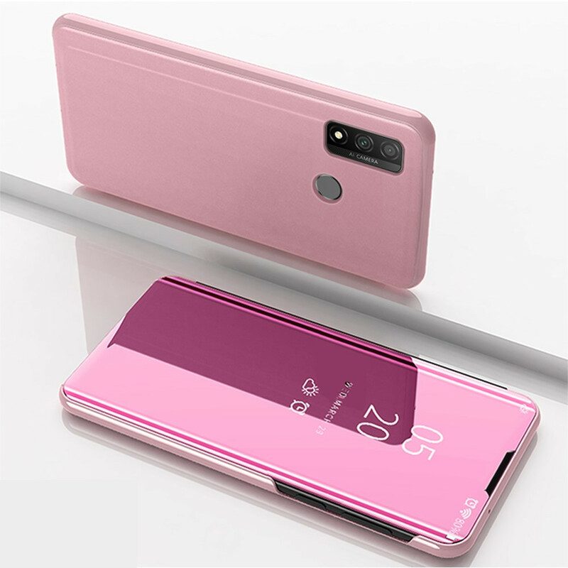 Folio Cover Huawei P Smart 2020 Custodia in pelle Specchio