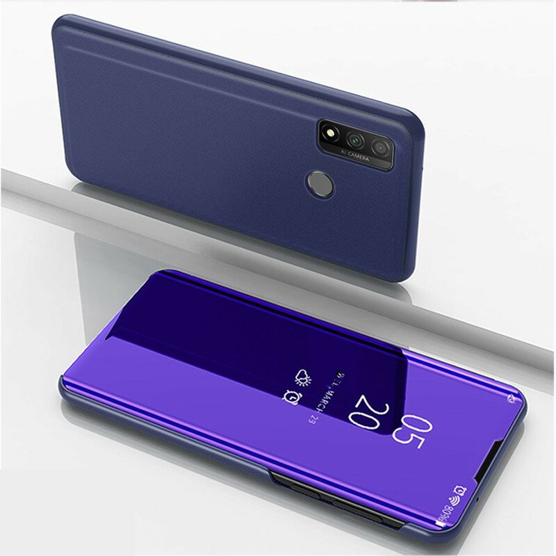 Folio Cover Huawei P Smart 2020 Custodia in pelle Specchio