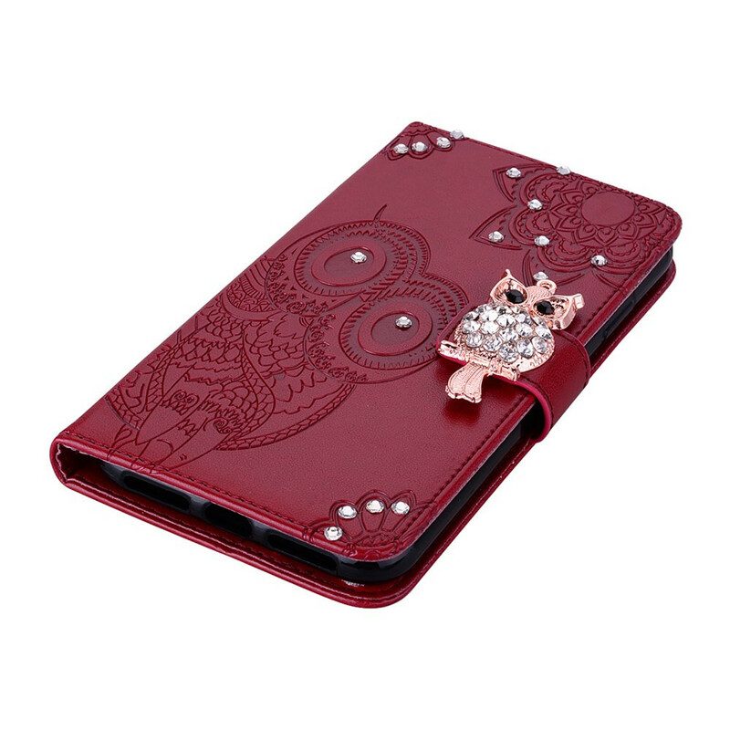 Folio Cover Huawei P Smart 2020 Mandala E Fascino Del Gufo