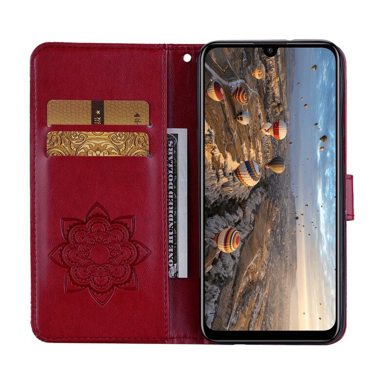 Folio Cover Huawei P Smart 2020 Mandala E Fascino Del Gufo