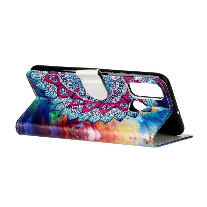 Folio Cover Huawei P Smart 2020 Mandala Ultra Colorato