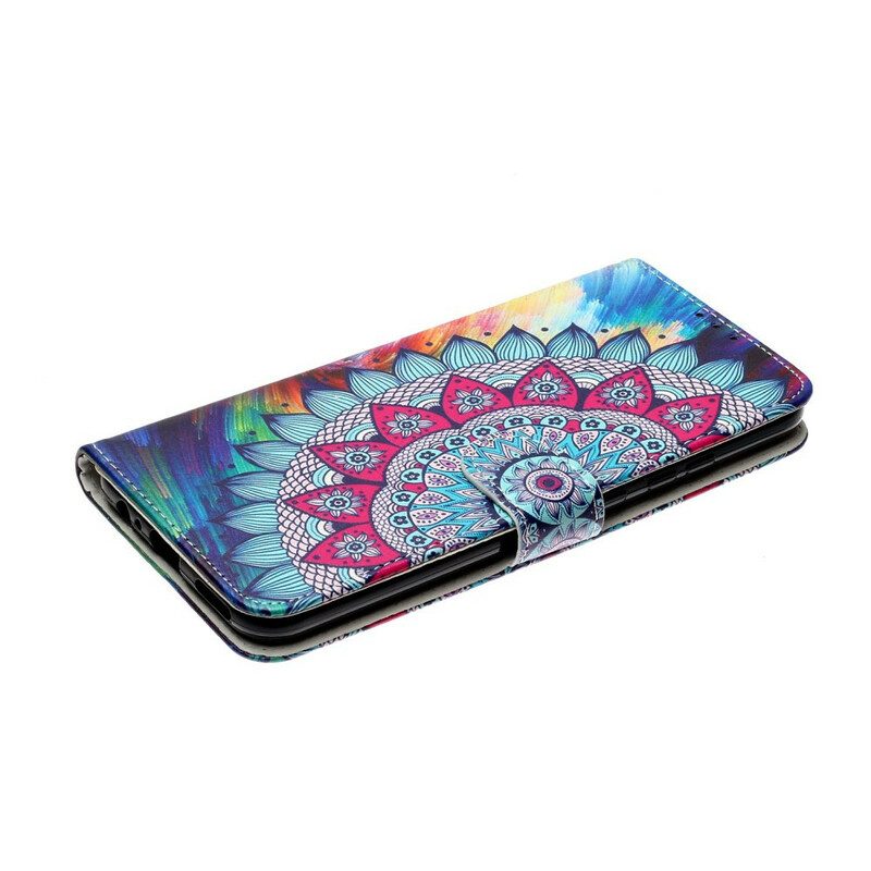 Folio Cover Huawei P Smart 2020 Mandala Ultra Colorato