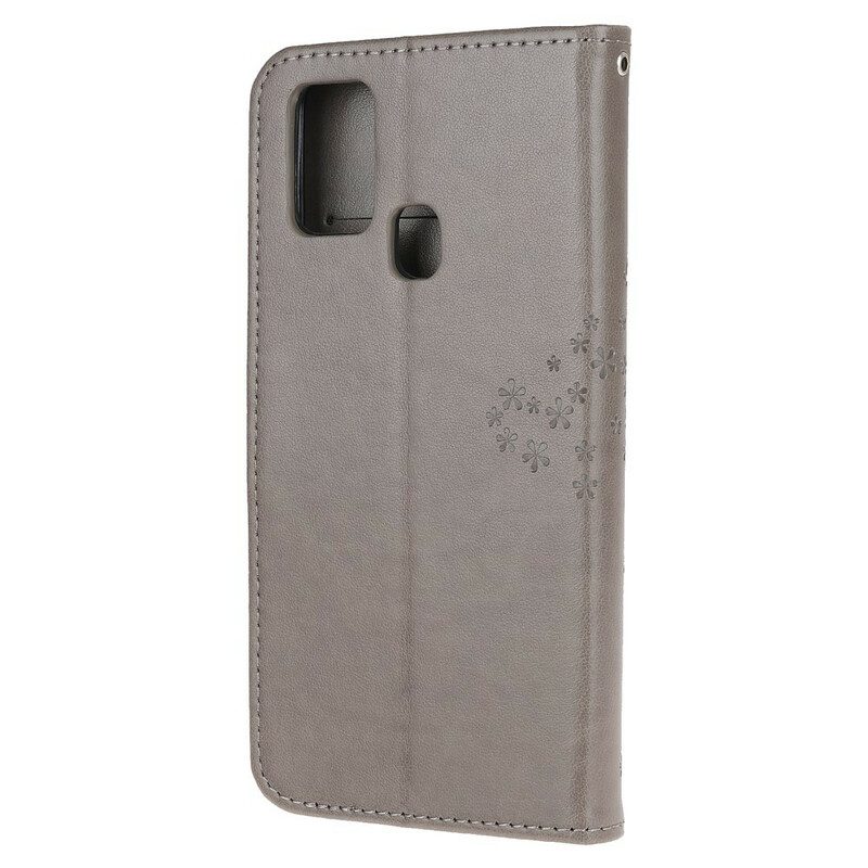 Folio Cover Huawei P Smart 2020 Perizoma Albero E Gufi