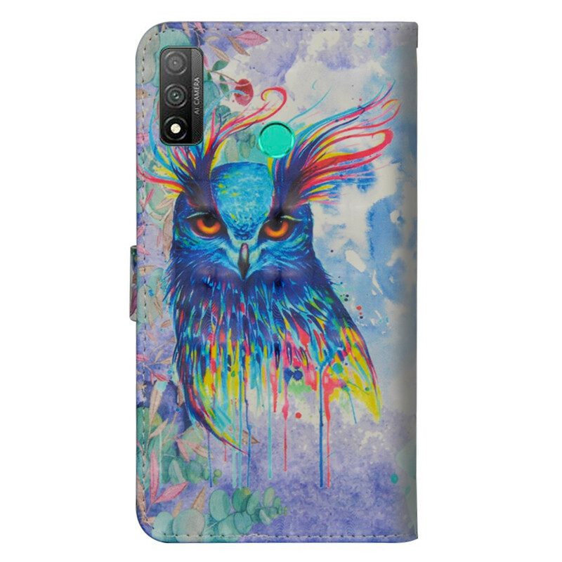 Folio Cover Huawei P Smart 2020 Uccello Dell'acquerello