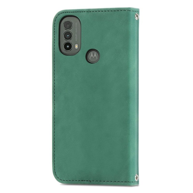 Folio Cover Moto E40 / E30 / E20 Custodia in pelle Design Skin-touch