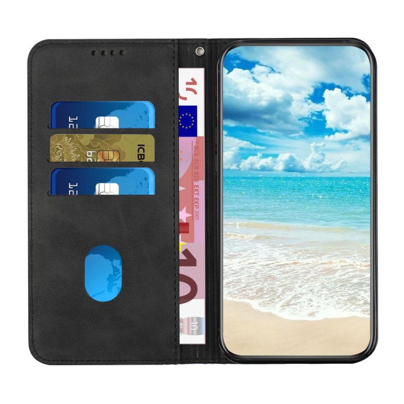 Folio Cover Moto E40 / E30 / E20 Custodia in pelle Geo Effetto Pelle