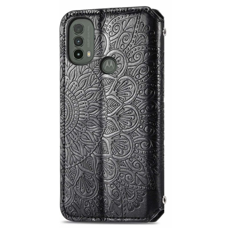 Folio Cover Moto E40 / E30 / E20 Custodia in pelle Mandala