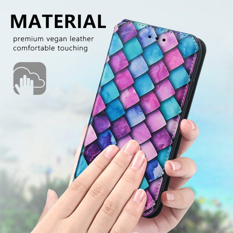 Folio Cover Moto E40 / E30 / E20 Custodia in pelle Rfid Artistico