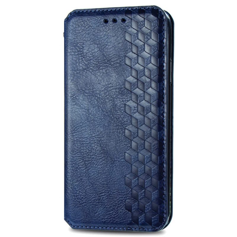 Folio Cover Moto E40 / E30 / E20 Custodia in pelle Texture Diamante Effetto Pelle