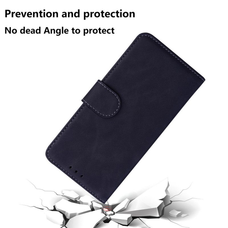 Folio Cover Moto E40 / E30 / E20 Effetto Pelle Monocromatica