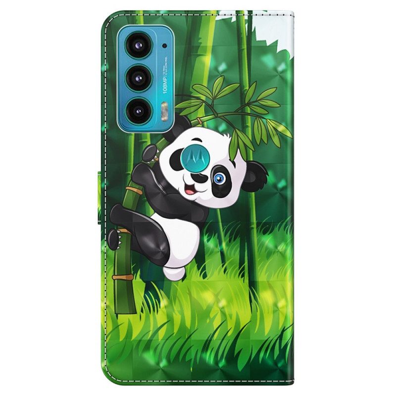 Folio Cover Moto E40 / E30 / E20 Panda E Bambù