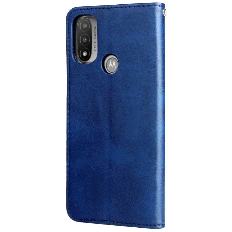 Folio Cover Moto E40 / E30 / E20 Portamonete D'epoca