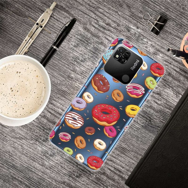 Cover Xiaomi Redmi 10A Ciambelle Multiple Senza Soluzione Di Continuità