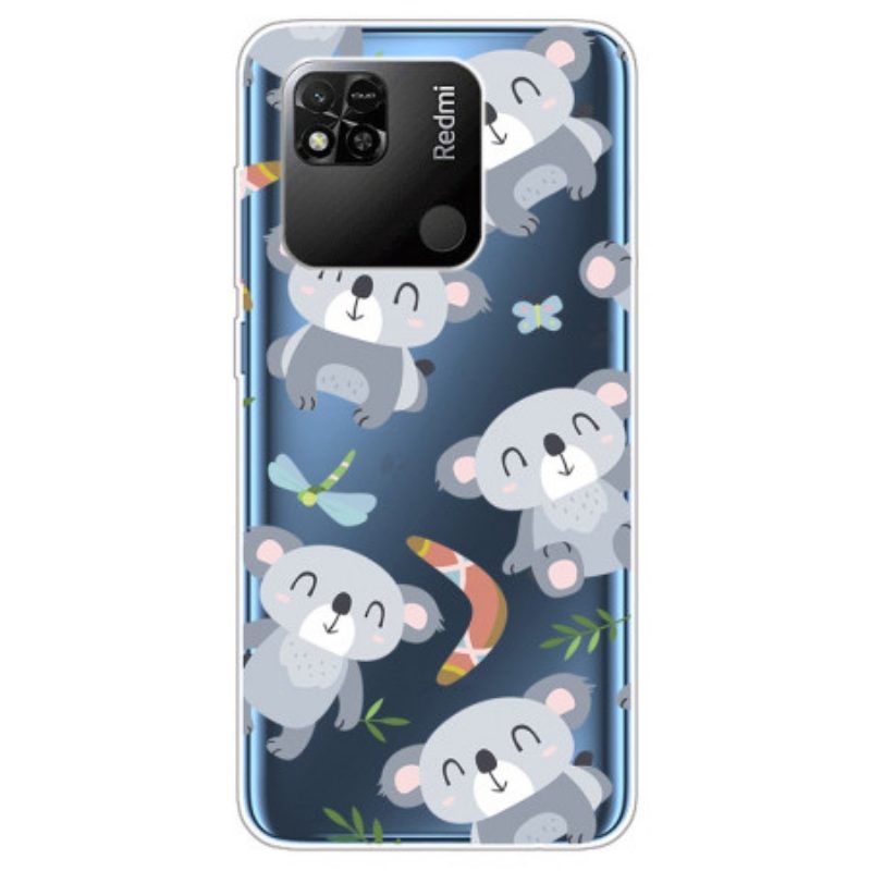 Cover Xiaomi Redmi 10A Koala Multipli Senza Soluzione Di Continuità