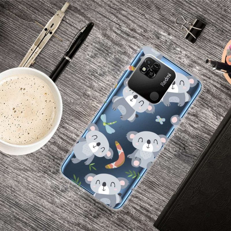 Cover Xiaomi Redmi 10A Koala Multipli Senza Soluzione Di Continuità