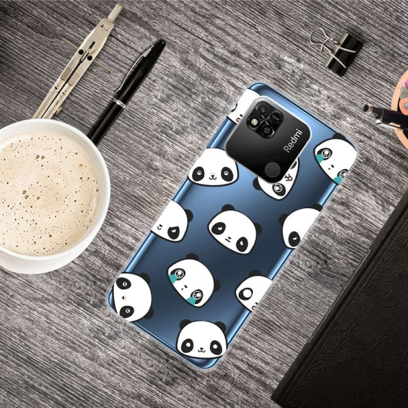 Cover Xiaomi Redmi 10A Panda Carino Senza Soluzione Di Continuità