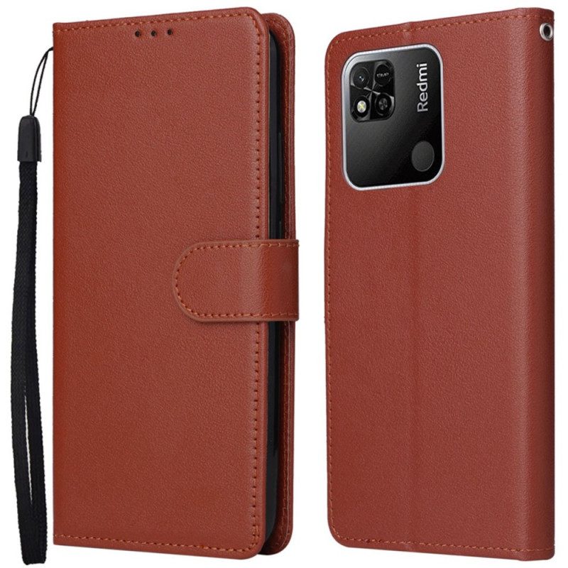 Custodia A Portafoglio Xiaomi Redmi 10A Classico Strappy