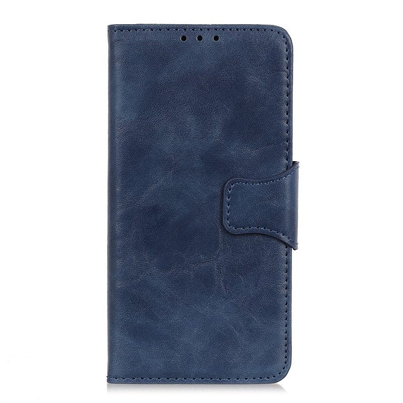 Custodia in pelle Xiaomi Redmi 10A Chiusura Reversibile In Pelle Crosta