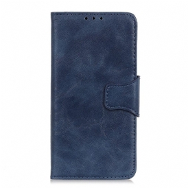 Custodia in pelle Xiaomi Redmi 10A Chiusura Reversibile In Pelle Crosta