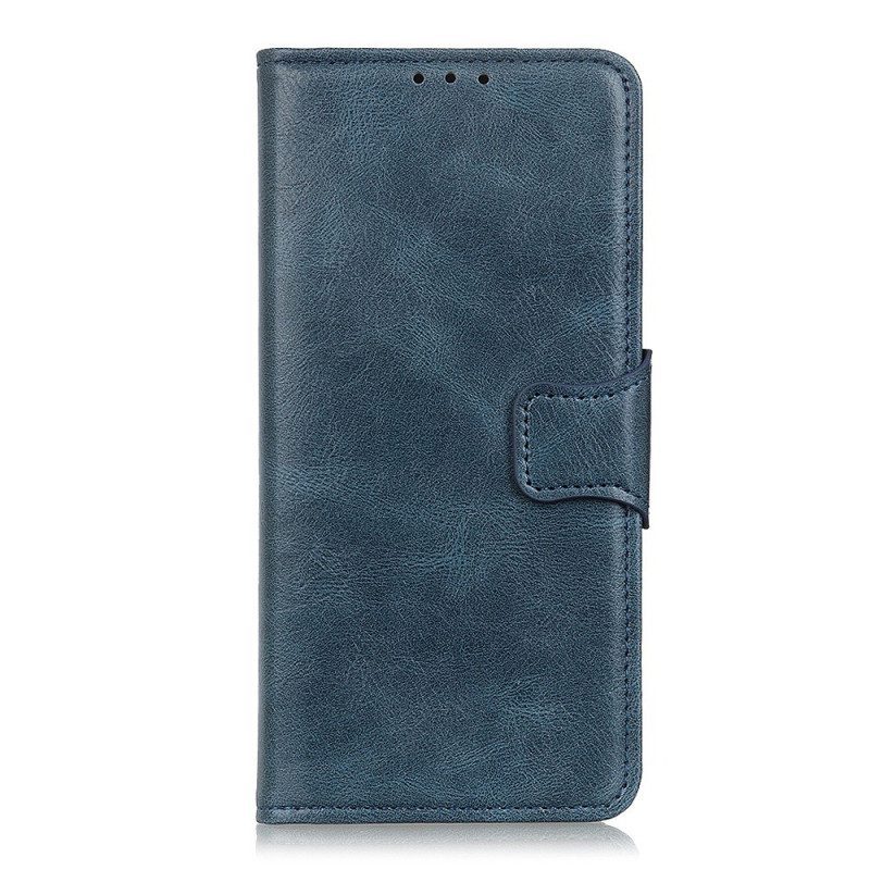 Custodia in pelle Xiaomi Redmi 10A Chiusura In Pelle Stile Reversibile