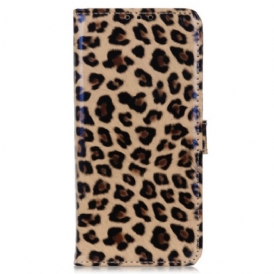 Custodia in pelle Xiaomi Redmi 10A Effetto Pelle Di Leopardo