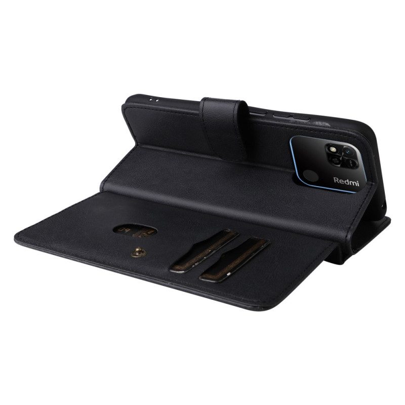 Custodia in pelle Xiaomi Redmi 10A Porta Carte Multifunzionale Da 10 Carte