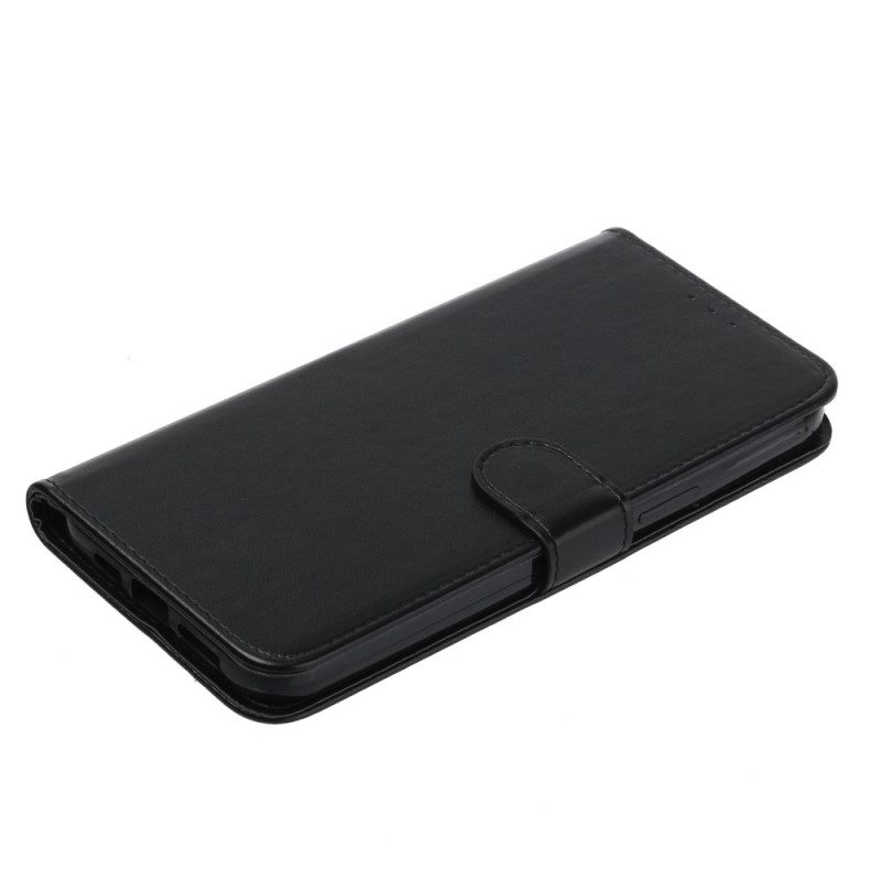 Custodia in pelle Xiaomi Redmi 10A Stile Aziendale Strappy