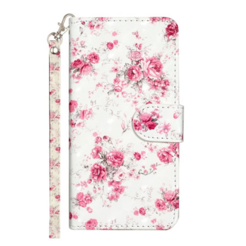 Folio Cover Xiaomi Redmi 10A Cinturino Liberty Fiori