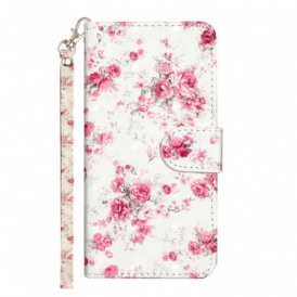 Folio Cover Xiaomi Redmi 10A Cinturino Liberty Fiori