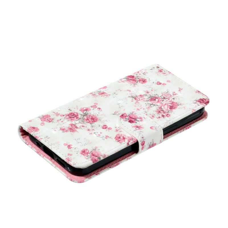 Folio Cover Xiaomi Redmi 10A Cinturino Liberty Fiori