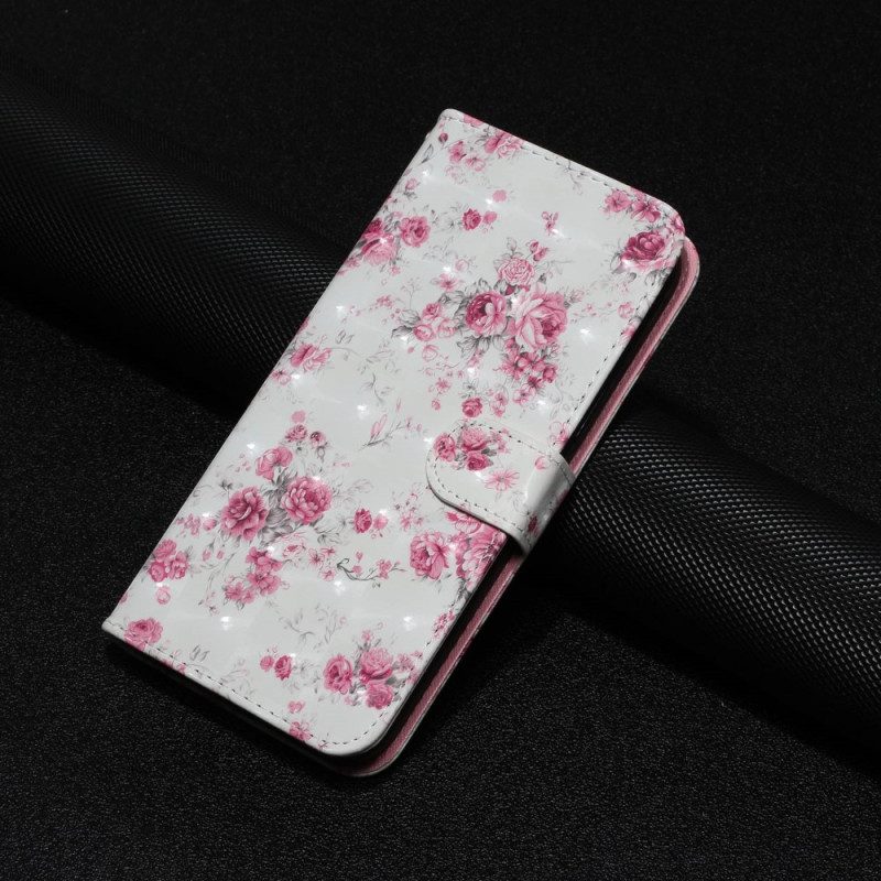 Folio Cover Xiaomi Redmi 10A Cinturino Liberty Fiori