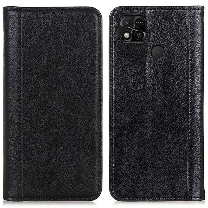 Folio Cover Xiaomi Redmi 10A Custodia in pelle Pelle Crosta Versione Colorata