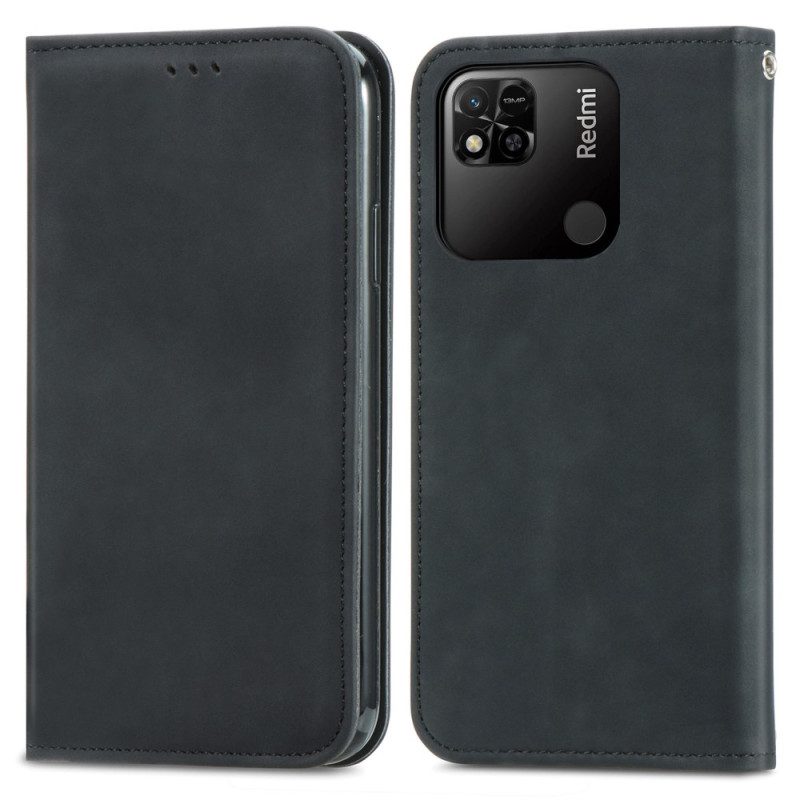 Folio Cover Xiaomi Redmi 10A Custodia in pelle Serie D'epoca