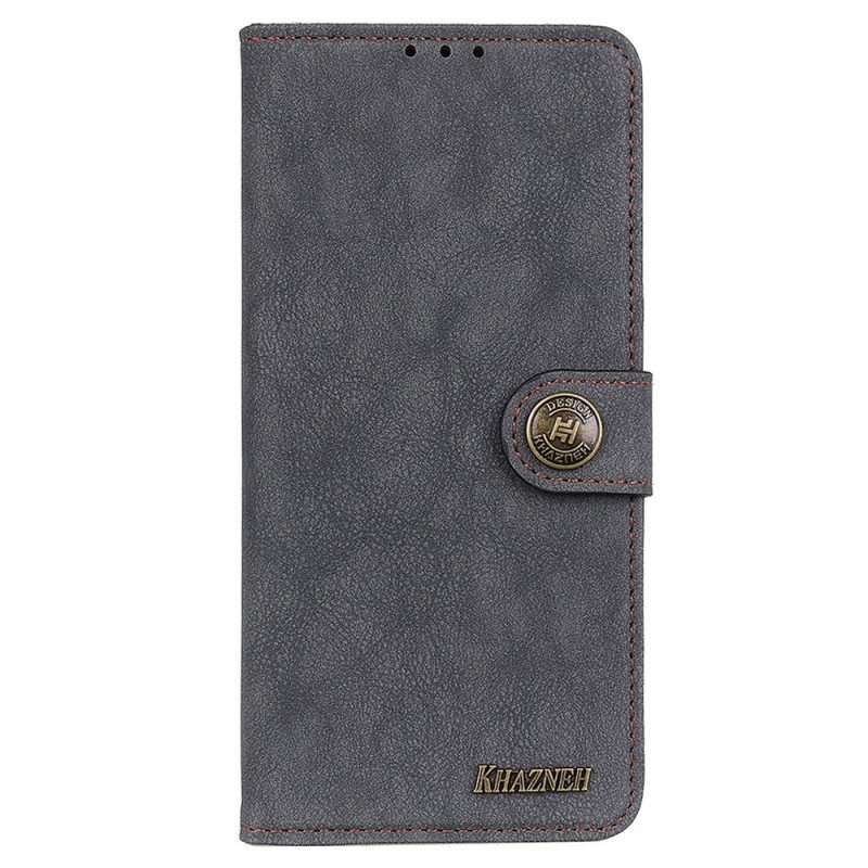 Folio Cover Xiaomi Redmi 10A Khazneh Crosta Di Cuoio