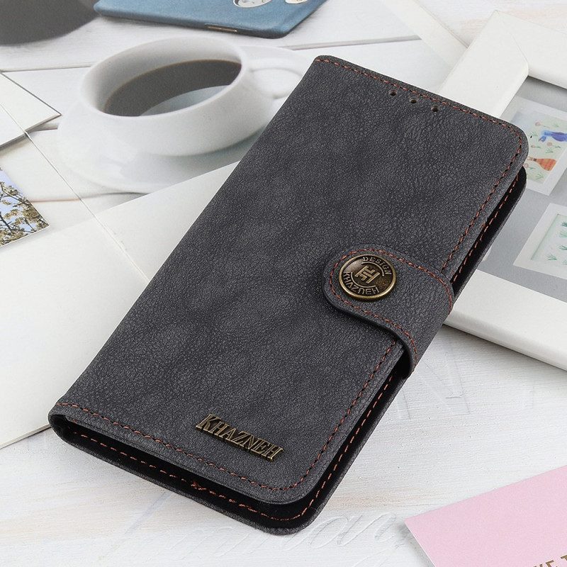 Folio Cover Xiaomi Redmi 10A Khazneh Crosta Di Cuoio