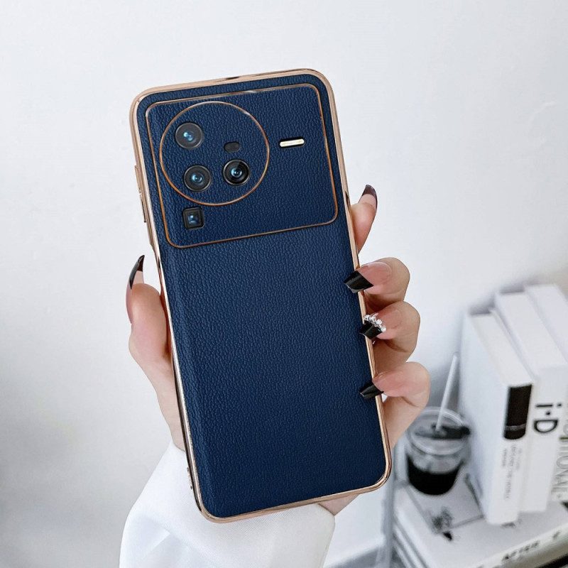 Cover Vivo X80 Pro Colore Vera Pelle