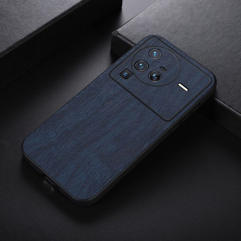 Cover Vivo X80 Pro Ecopelle Effetto Legno