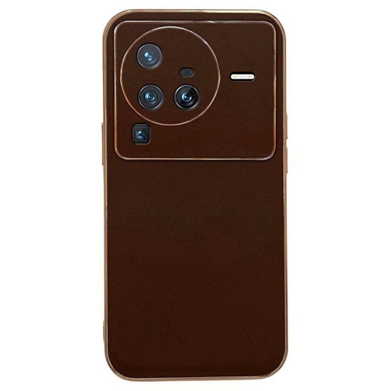 Cover Vivo X80 Pro Eleganza In Vera Pelle