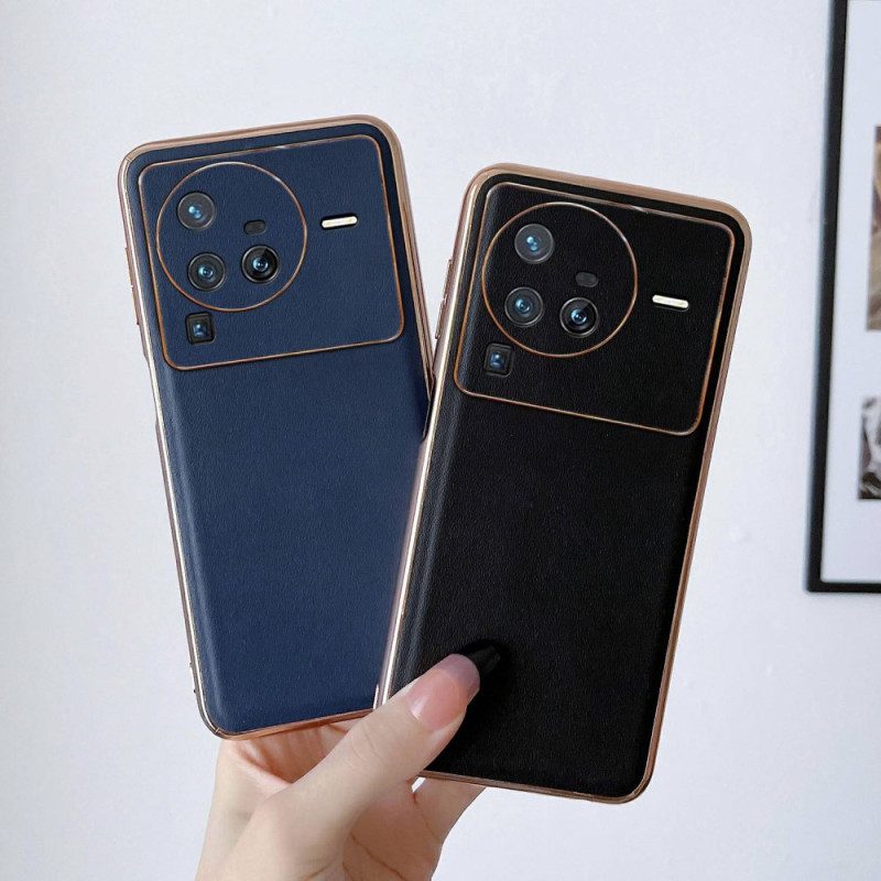 Cover Vivo X80 Pro Eleganza In Vera Pelle