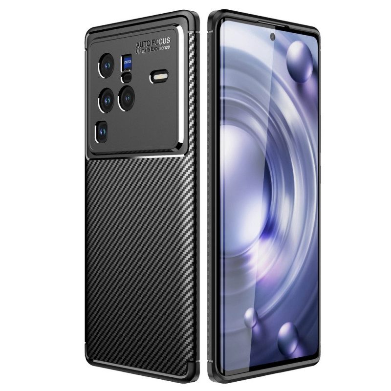 Cover Vivo X80 Pro Tubo In Fibra Di Carbonio