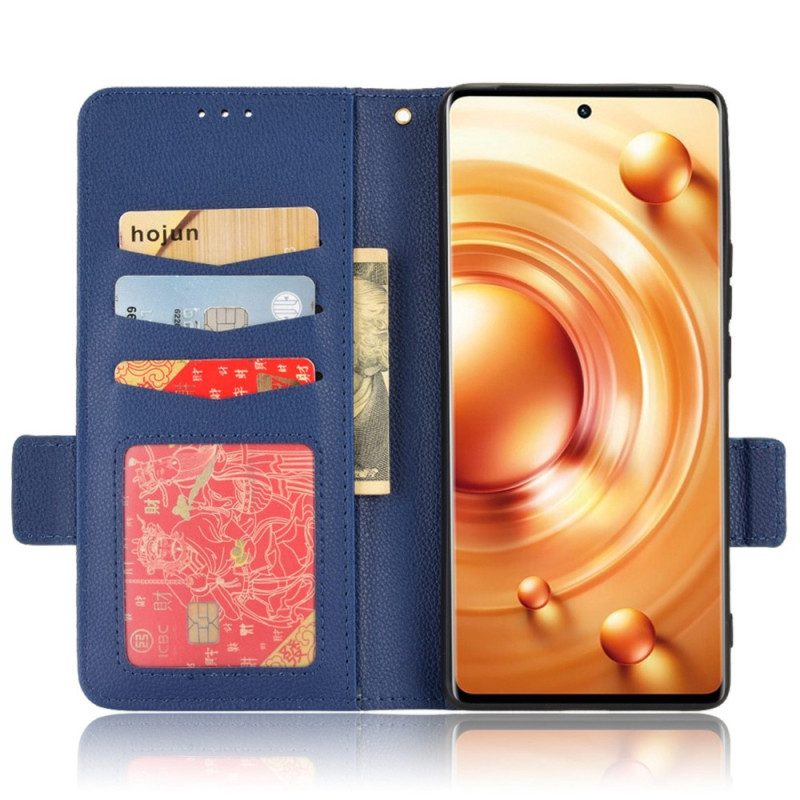 Custodia in pelle Vivo X80 Pro Folio Cover Flap Doppio Nuovi Colori