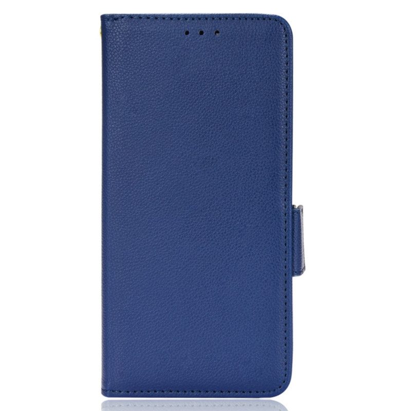 Custodia in pelle Vivo X80 Pro Folio Cover Flap Doppio Nuovi Colori