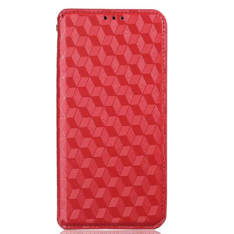 Folio Cover Vivo X80 Pro Custodia in pelle Cubi 3d