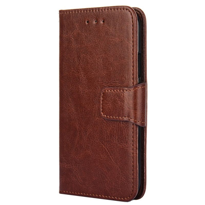 Folio Cover Vivo X80 Pro Stile Vintage In Pelle