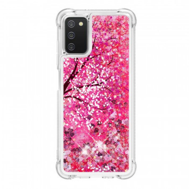 Cover Samsung Galaxy A03s Albero Glitterato