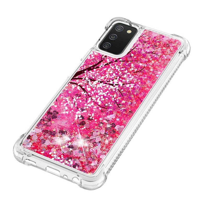 Cover Samsung Galaxy A03s Albero Glitterato