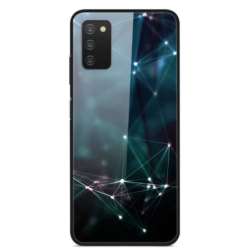 Cover Samsung Galaxy A03s Colori Astratti In Vetro Temperato