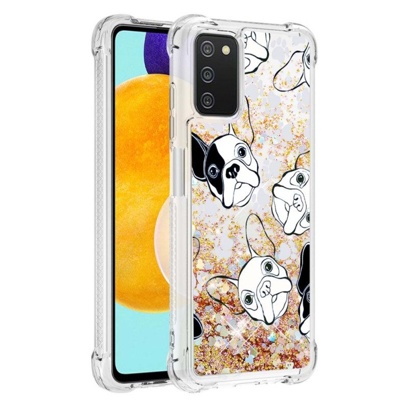 Cover Samsung Galaxy A03s Signor Cane Paillettes